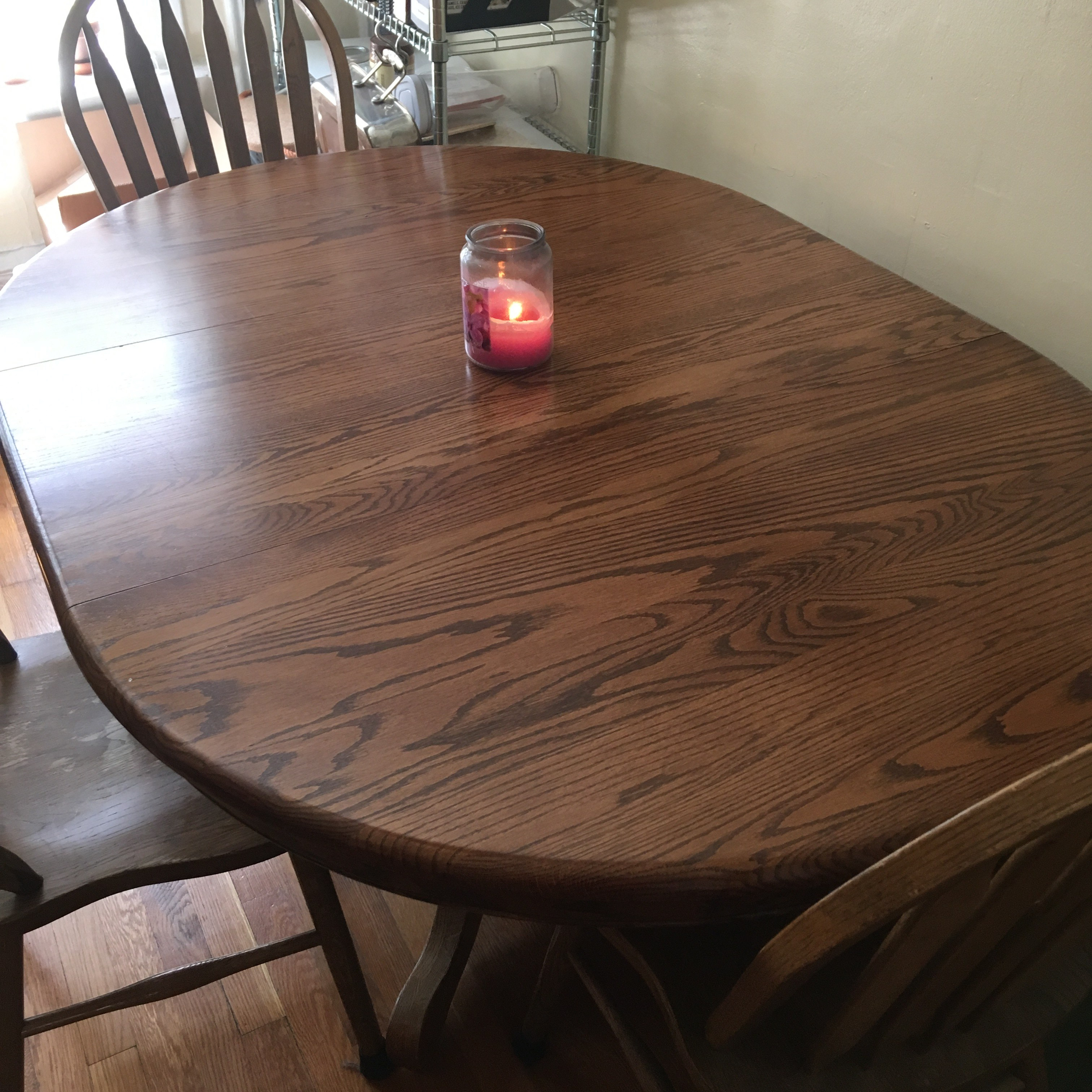 The kitchen table hasn't been this clear in at least a month